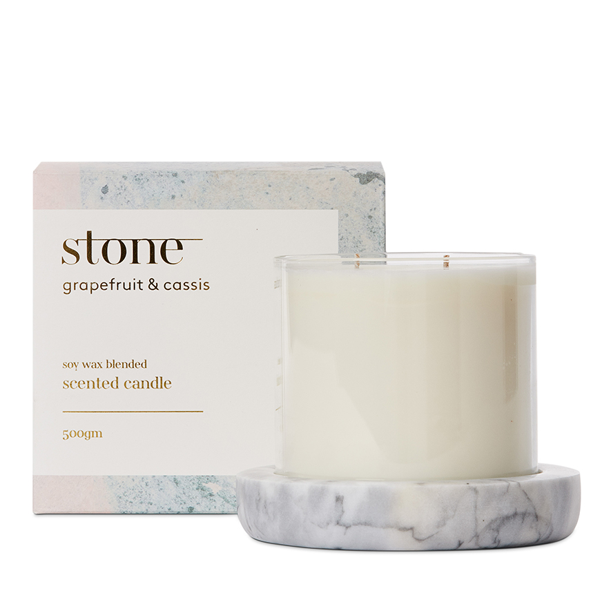 Stone Grapefruit & Cassis 500g Candle Adairs