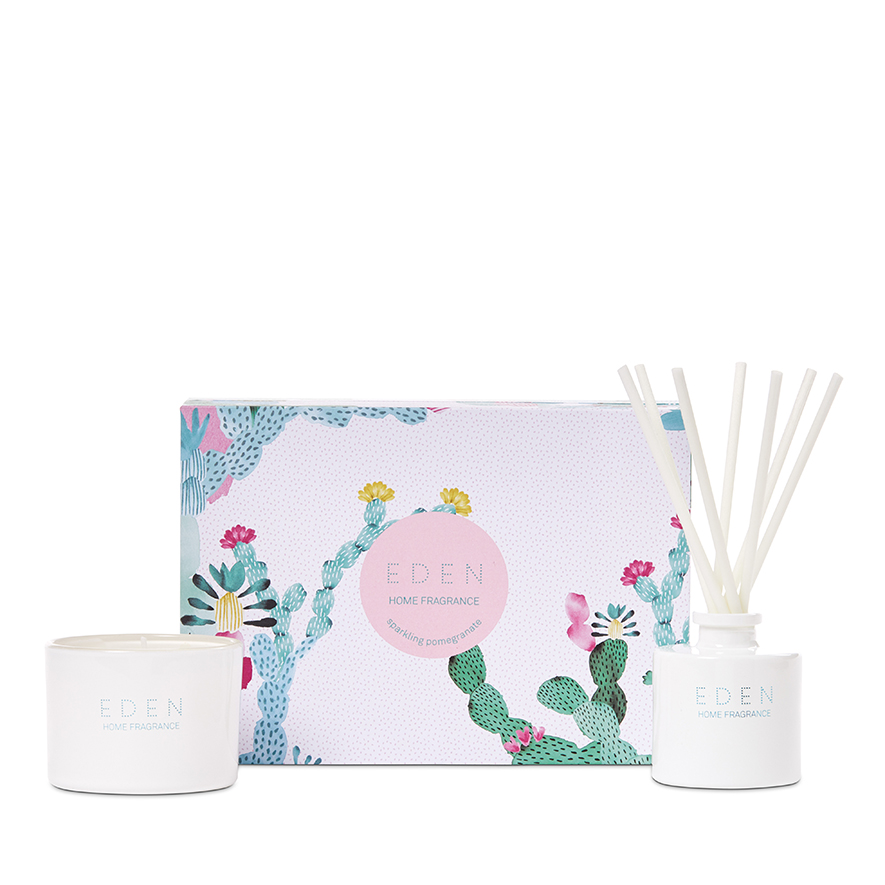 Home Republic Eden Home Fragrance Sparkling Pomegranate Gift Set 90g