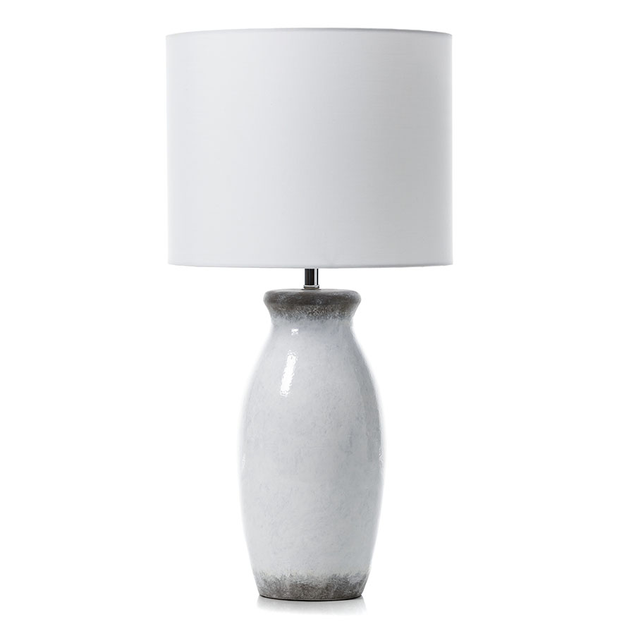 Mercer + Reid Earthware Large Table Lamp White Adairs