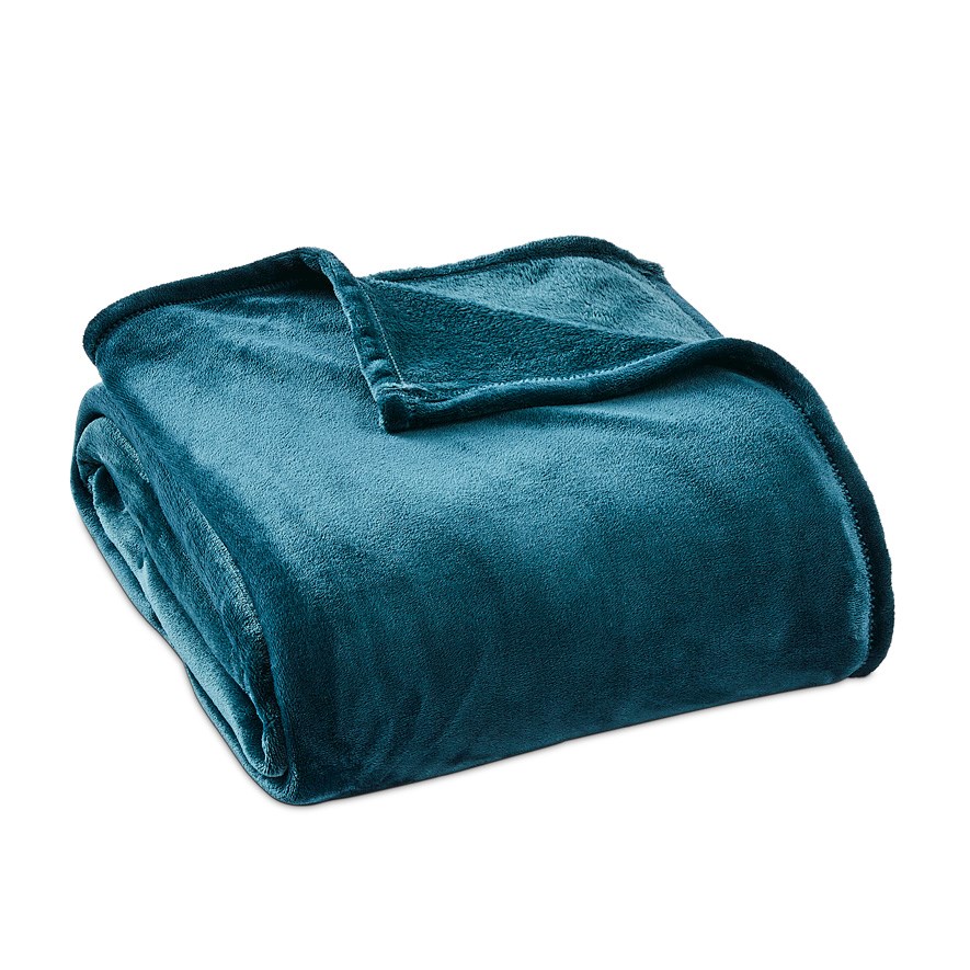 Aspen Teal Fleece Blanket Adairs