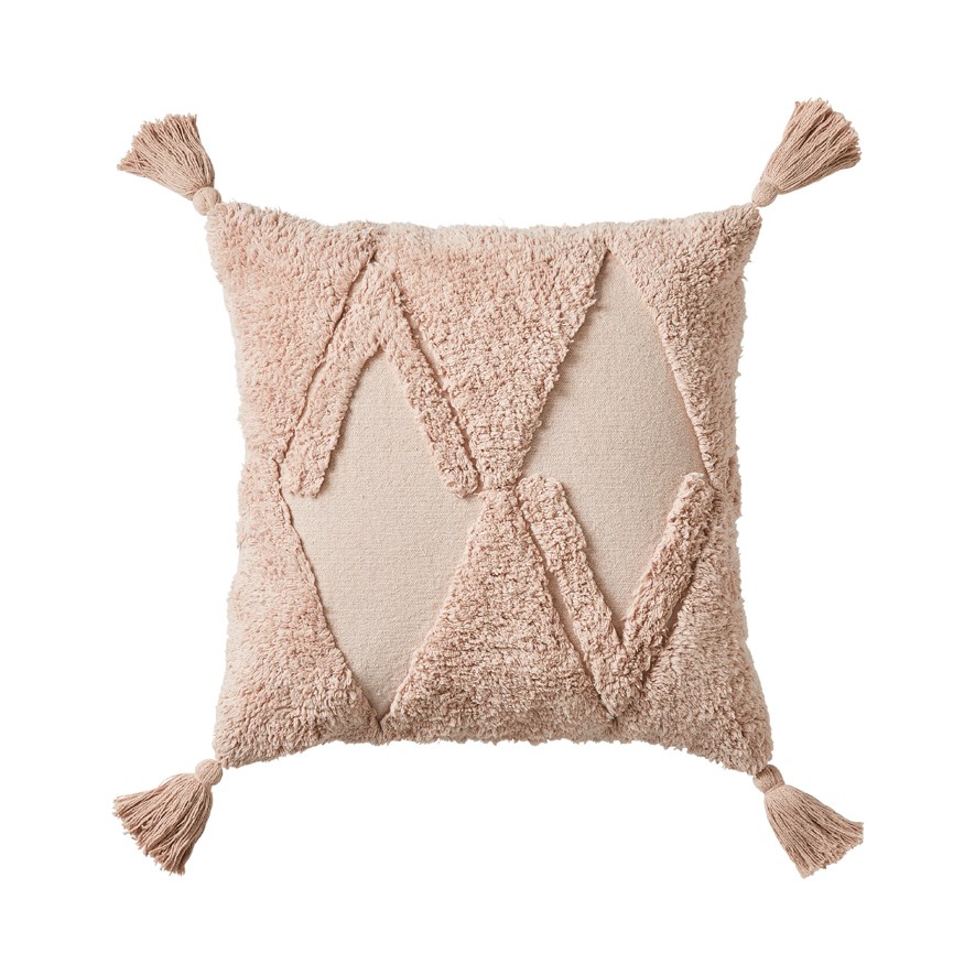 Skyler Pink Tufted Cushion Adairs