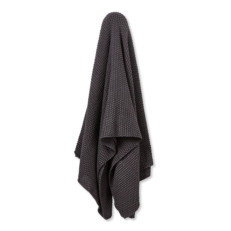 Santona Dark Grey Throw Adairs