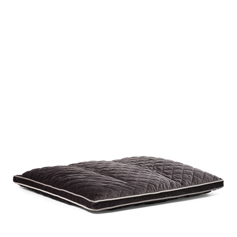 Comfort Collection Plush Velvet Quilted Coal Snuggle Mat Cover