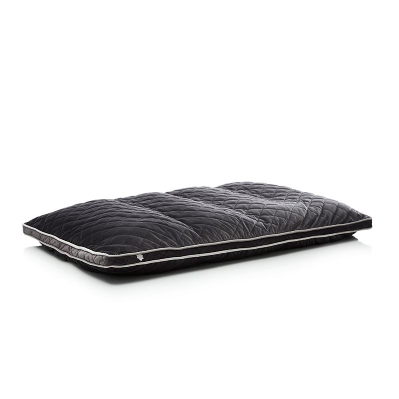 Comfort Collection Plush Velvet Quilted Coal Snuggle Mat Cover