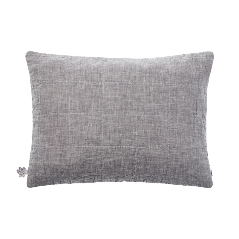 Comfort Collection Vintage Washed Linen Pillowcase Grey Marle