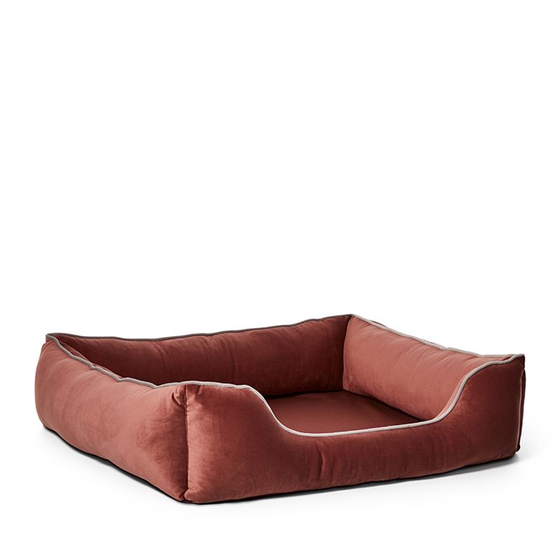 Comfort Collection Velvet Brick Red Snuggle Mat Bumper