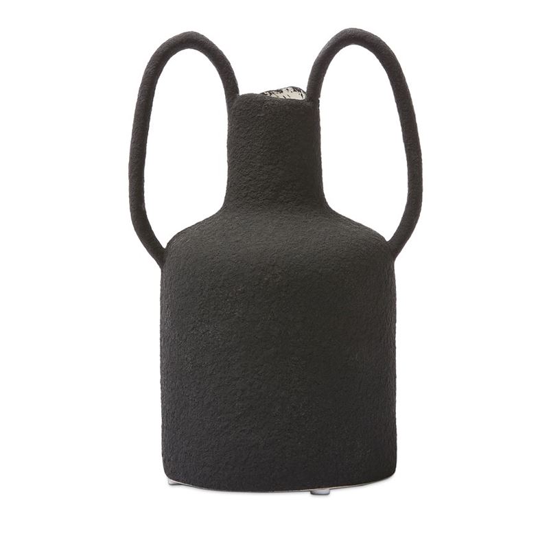Amphora Black Thin Ear Vase
