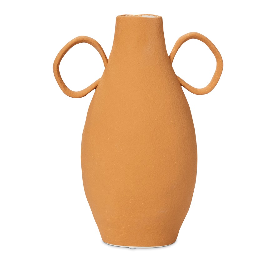 Amphora Toffee Thin Circle Vase Adairs