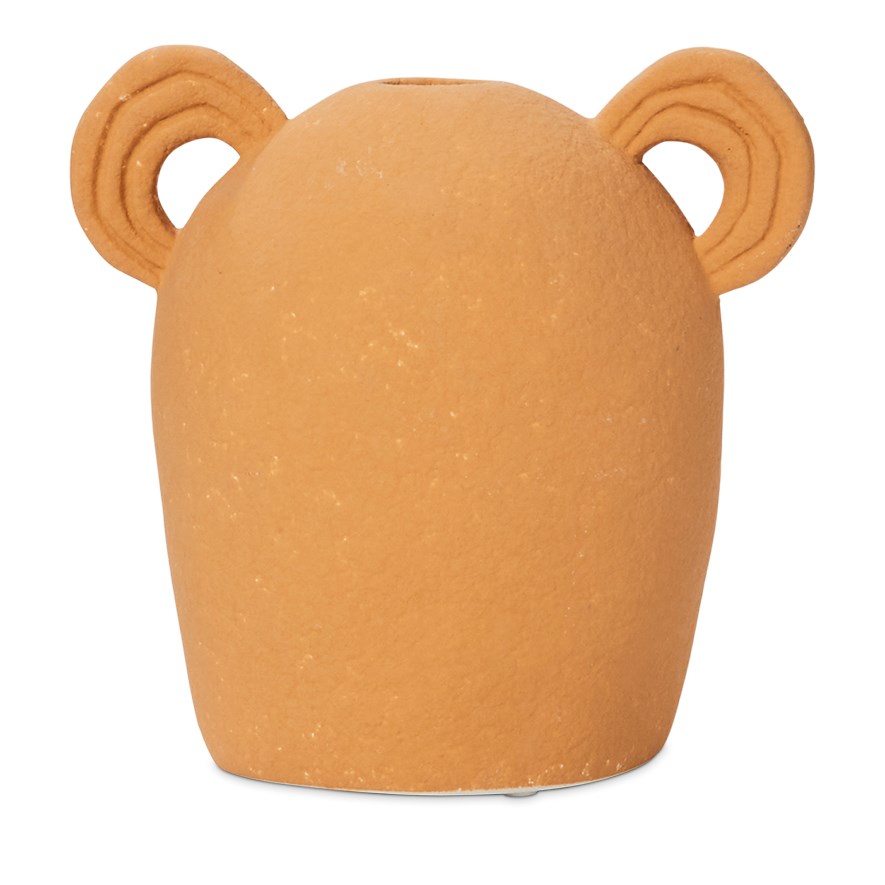 Amphora Toffee Thin Ear Small Vase Adairs