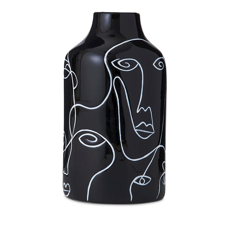 Abstract Black & White Vase Adairs