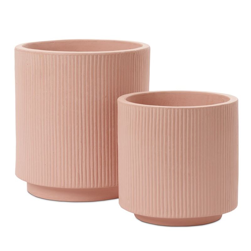 Pleat Light Pink Pot 