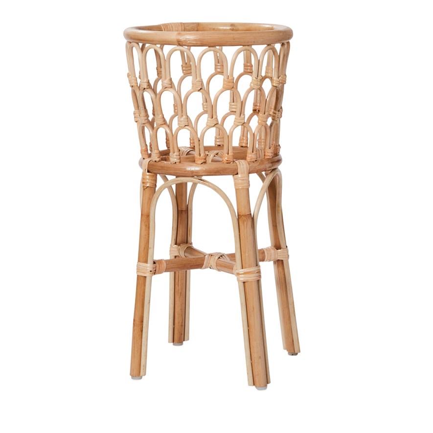 Home Republic Arches Rattan Natural Plant Stand Adairs