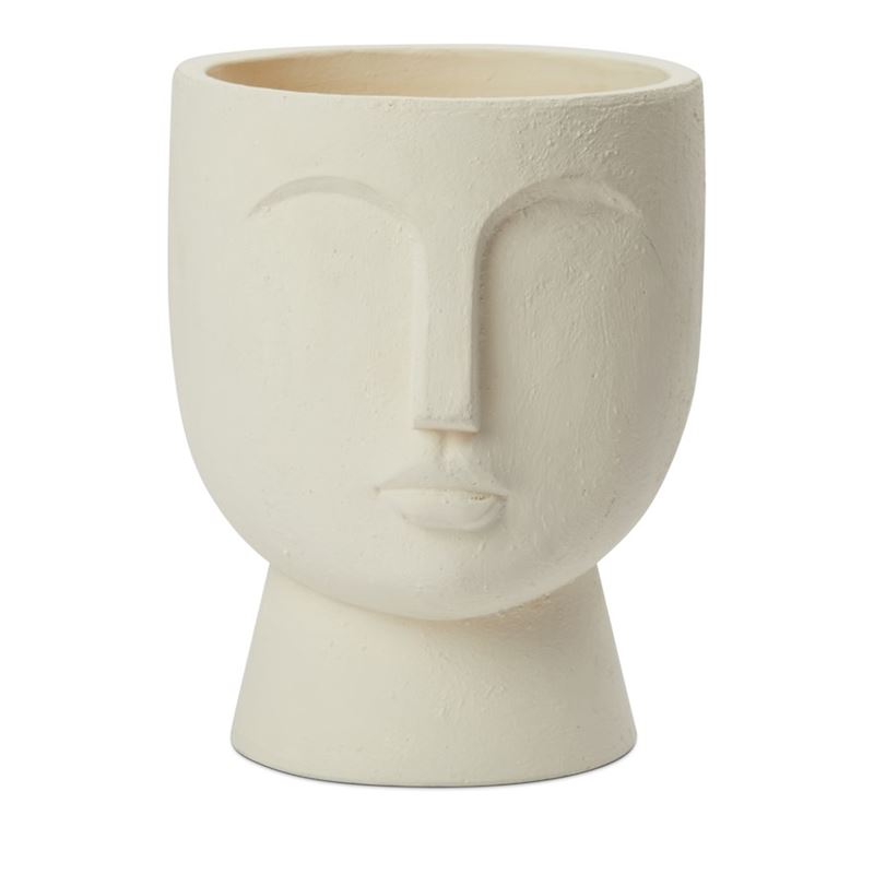 Athena Large White Face Pot 
