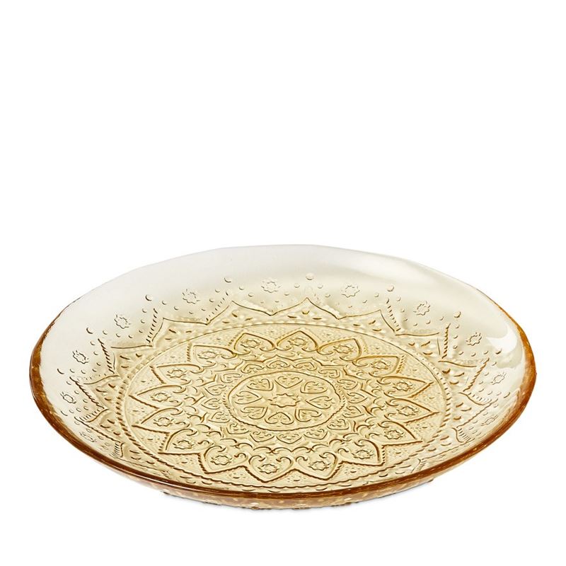 Bombay Amber Glass Plate