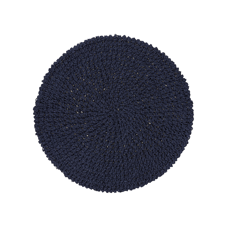 Crochet Placemats Pack of 2 Navy Adairs