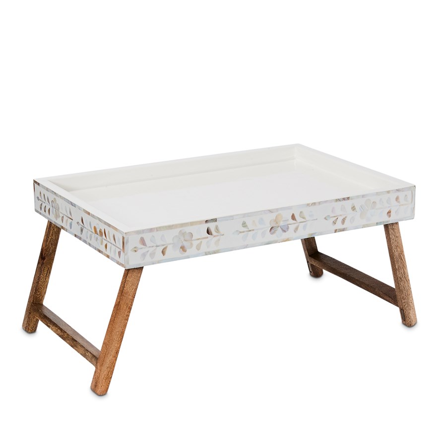 Home Republic Priya White & Natural Breakfast Tray Adairs