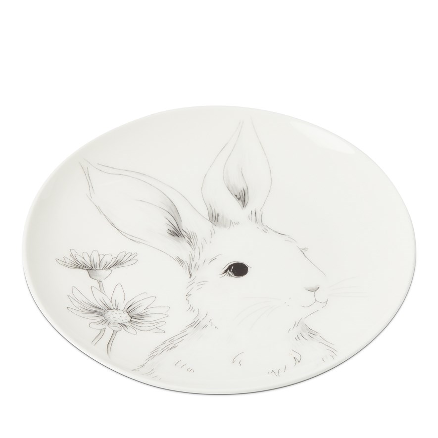 Fleur Harris Rabbit Gazing Plate | Adairs