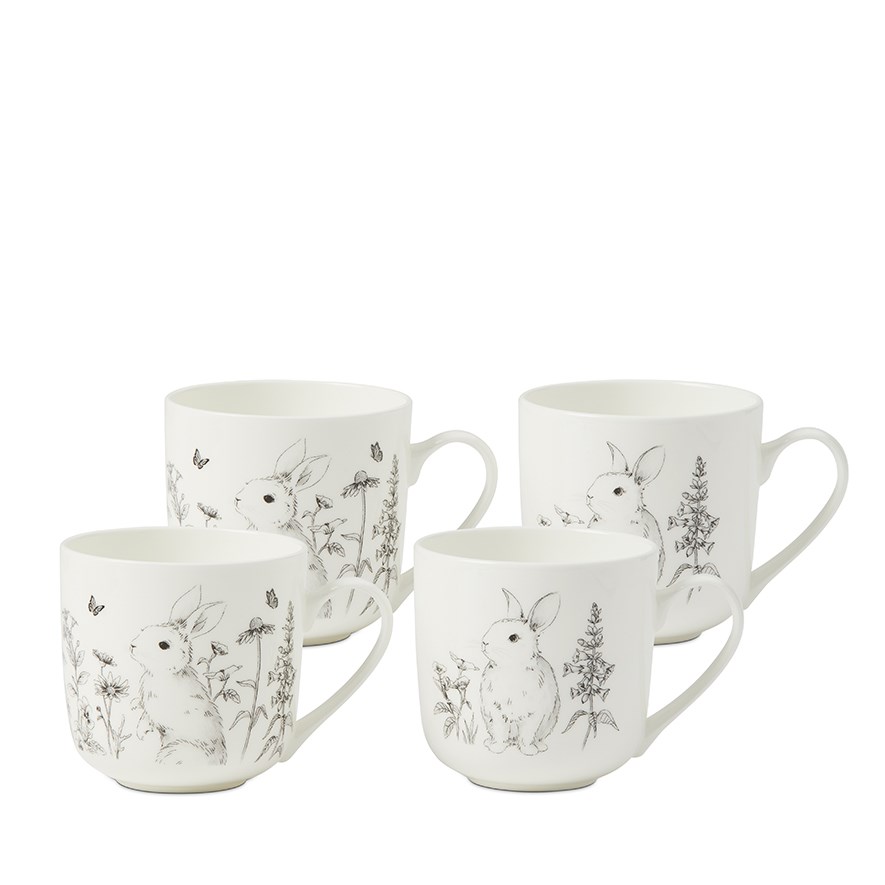 Fleur Harris Rabbit Daisy Field Mug 2 Pack | Adairs