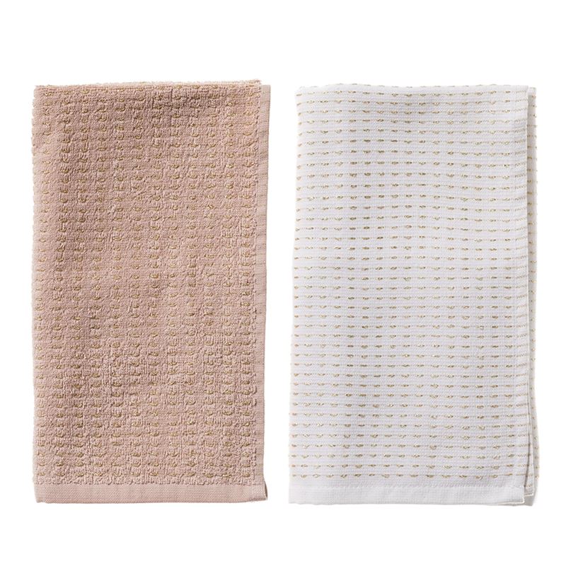 Mercer + Reid - Letti Tea Towel Gold & Blush Pack of 2 - Homewares ...
