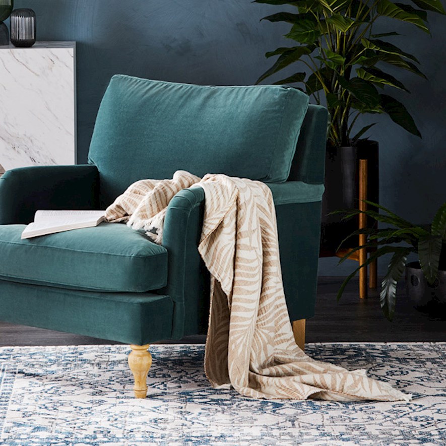 European Lucia Rust Throw | Adairs