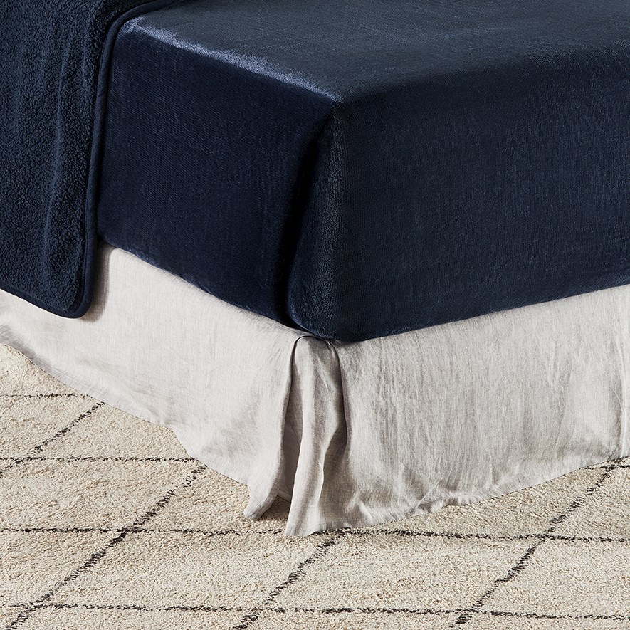 Sherpa Navy Blanket Adairs