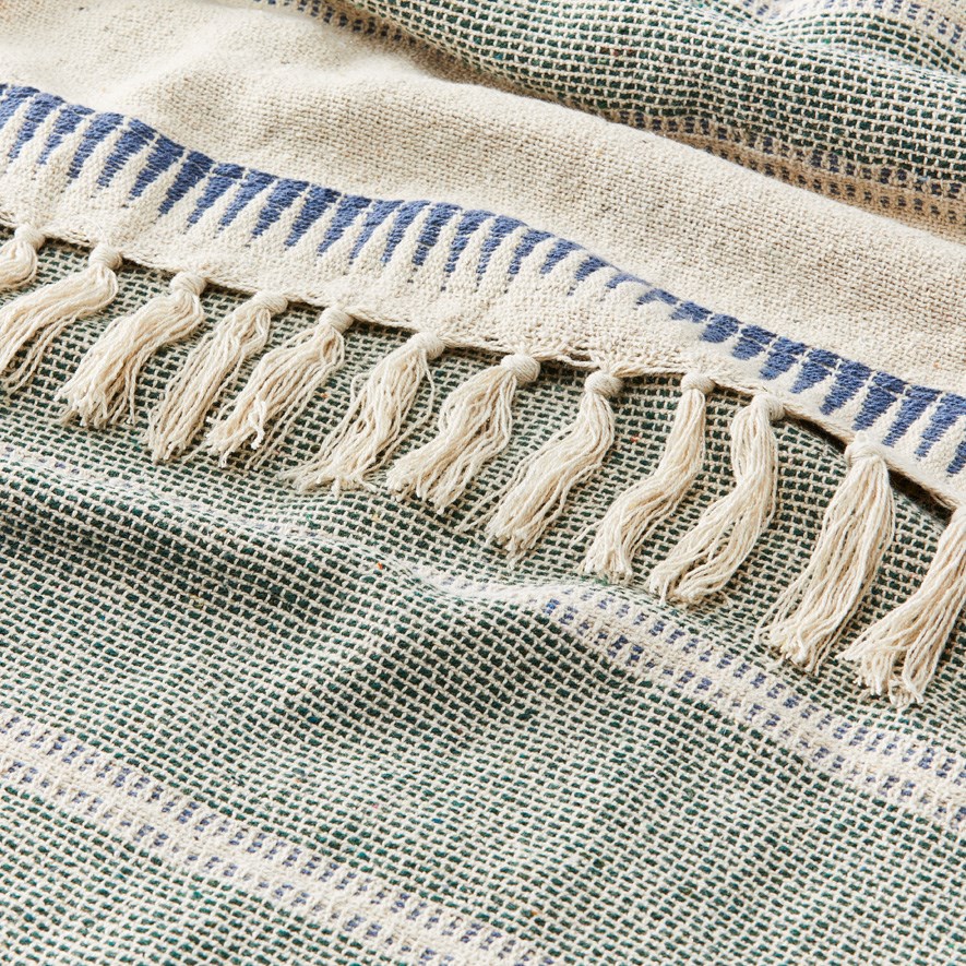 Halcyon Blue & Teal Throw Adairs