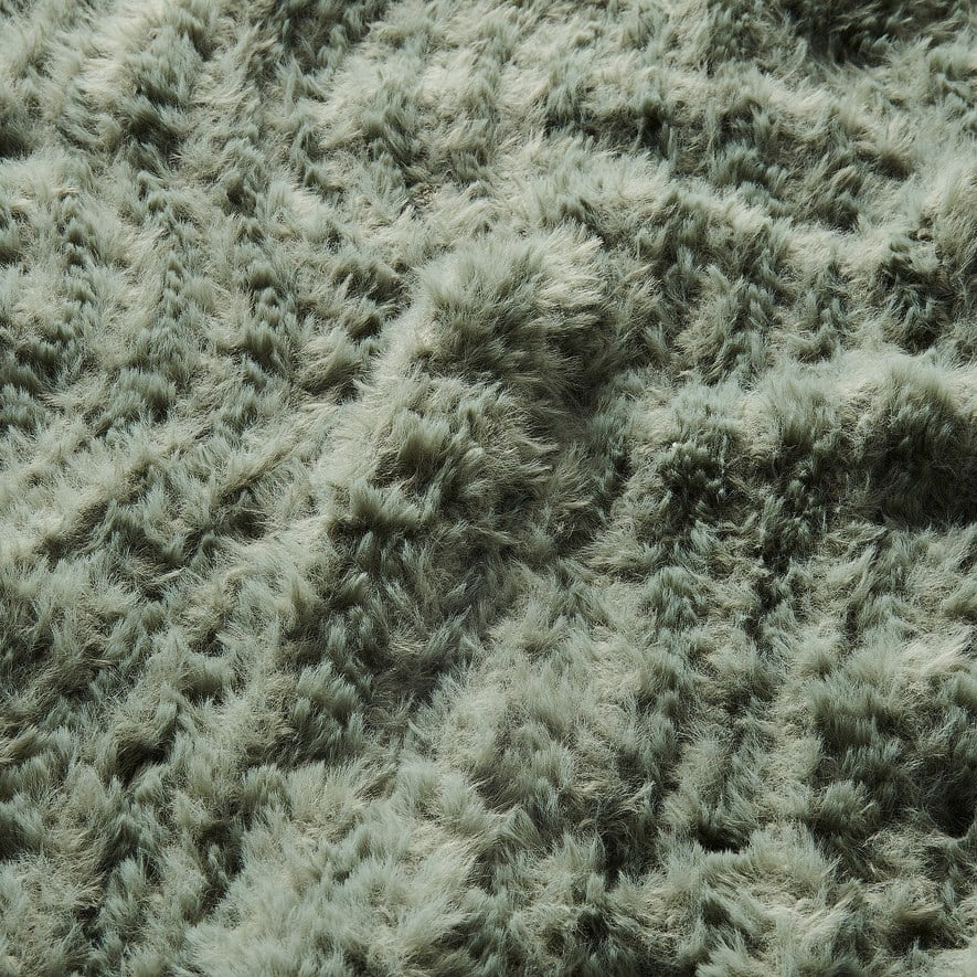 Munich Sage Feather Yarn Throw Adairs