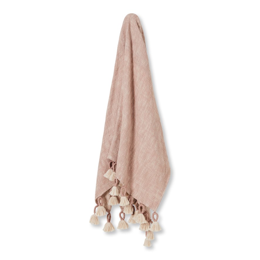 Tottori Dusty Pink Throw Adairs