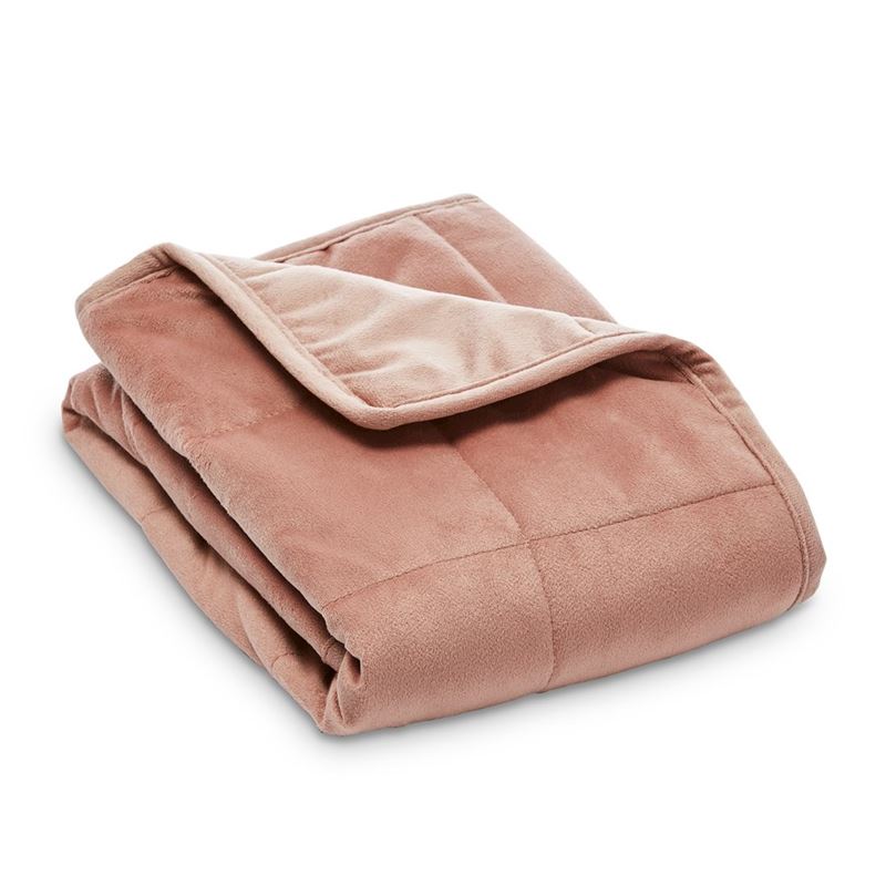 Weighted Dusty Pink Lap Throw - 2kg