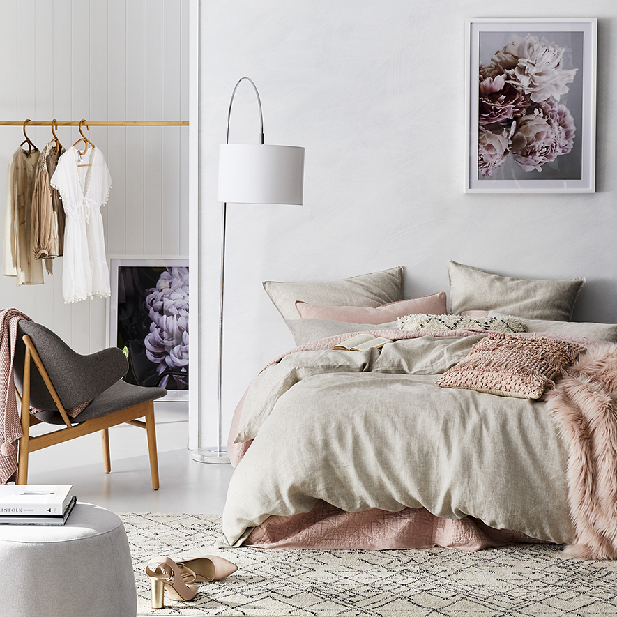 Alpine Dusty Pink Fur Throw Adairs