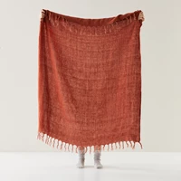 Malmo Rust Linen Throw