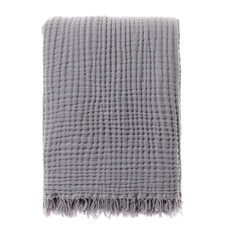 Adana Platinum Bed Throw Adairs