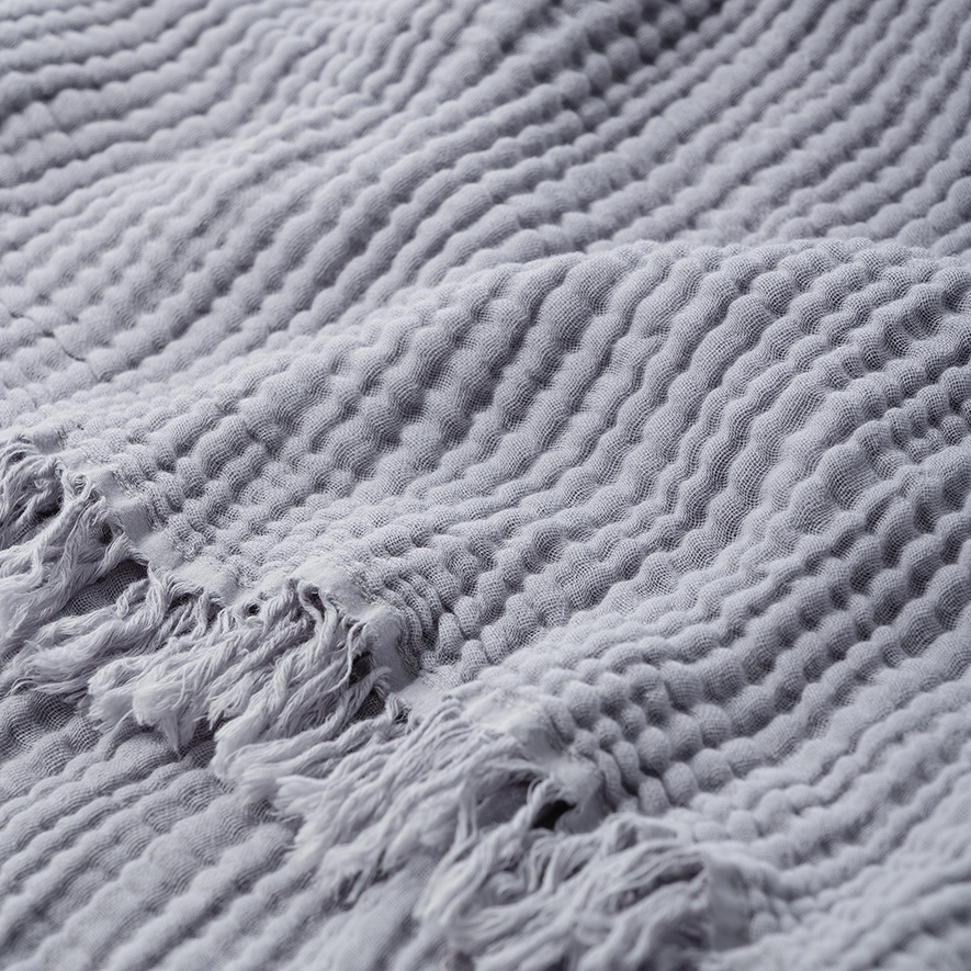 Adana Platinum Bed Throw Adairs