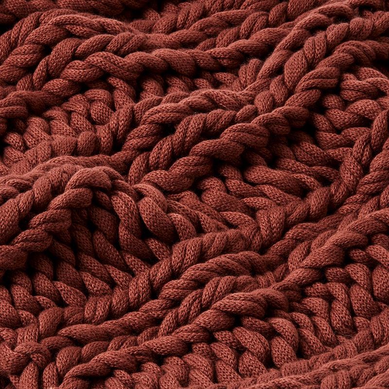 Newport Clay Chunky Knit Throw | Adairs