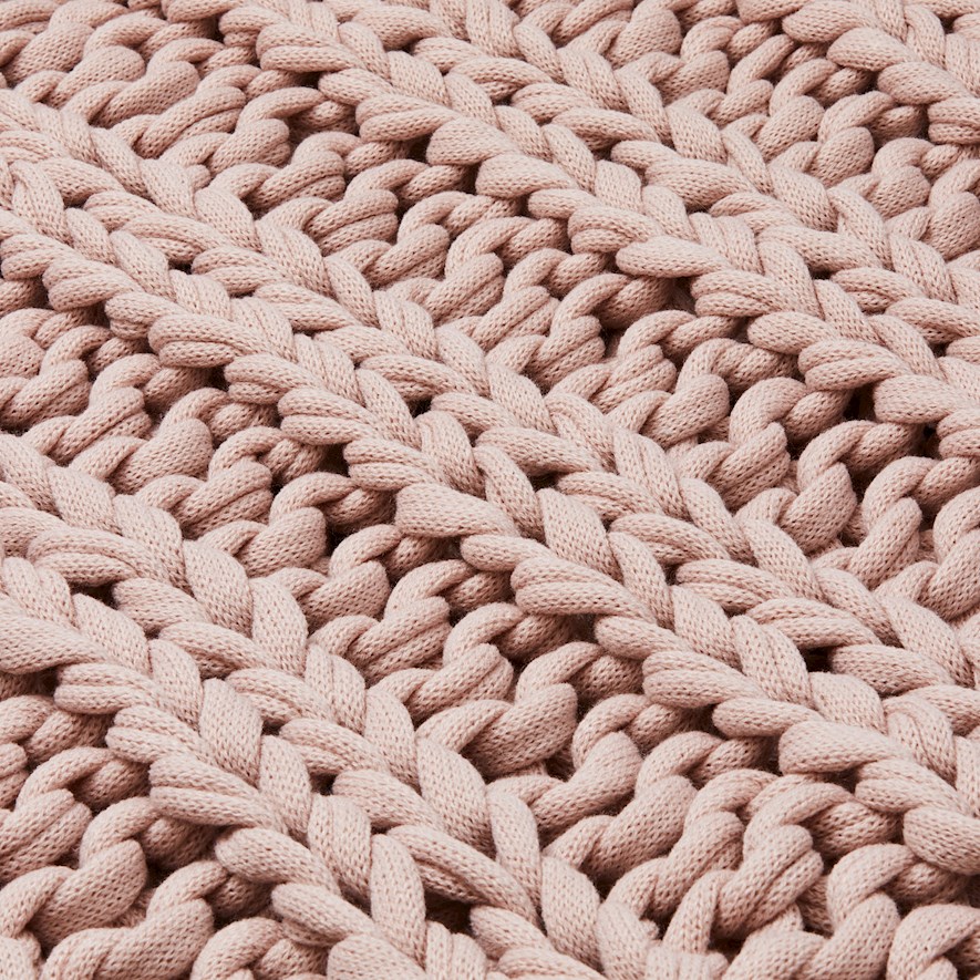 Dusty Pink Chunky Adairs Chunky Knit Throw Chunky Blanket Dusky