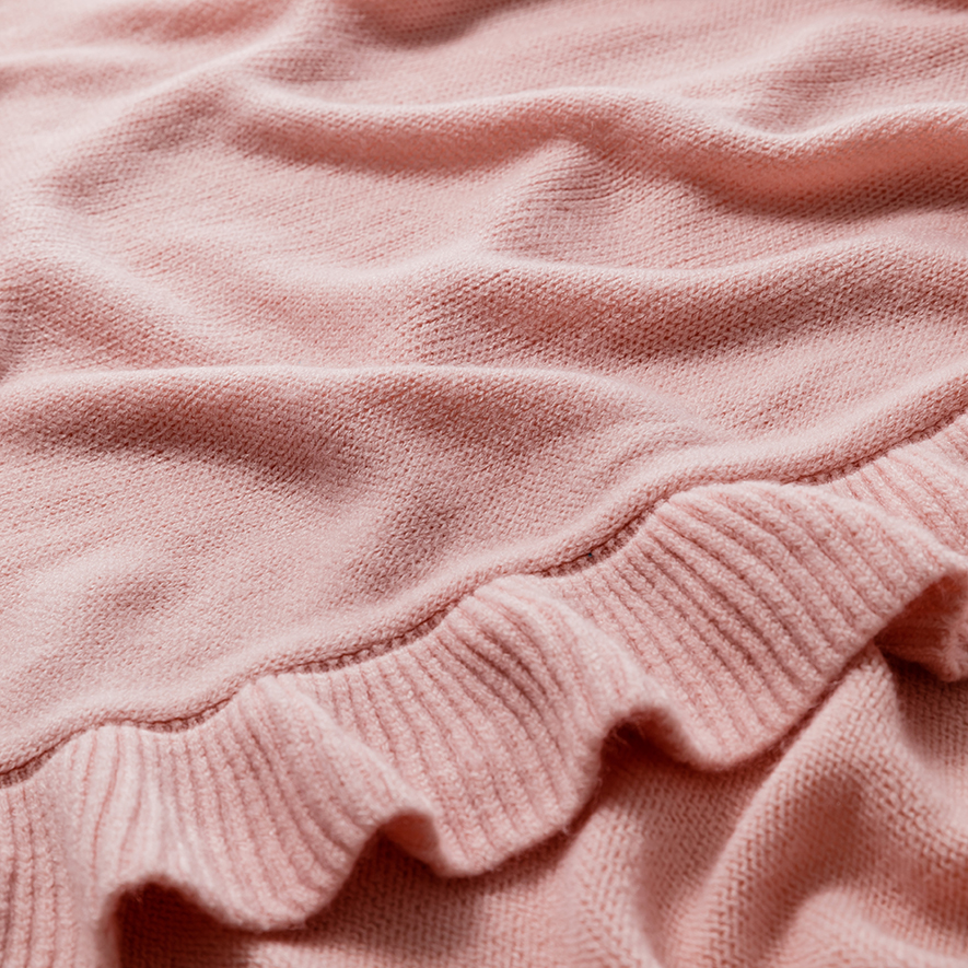 Mercer + Reid Rosie Pink Ruffle Throw Adairs