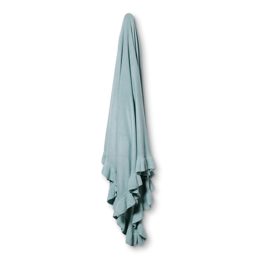 Rosie Sage Ruffle Throw Adairs
