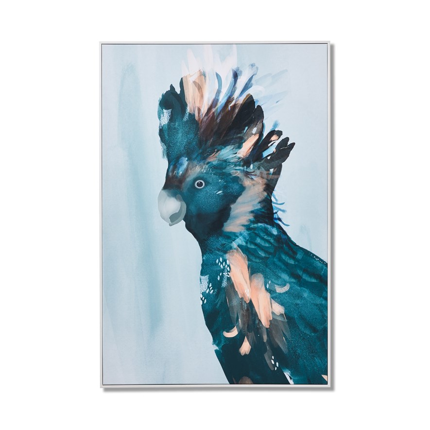 Wild Bird Slate Black Cockatoo Wall Art Adairs