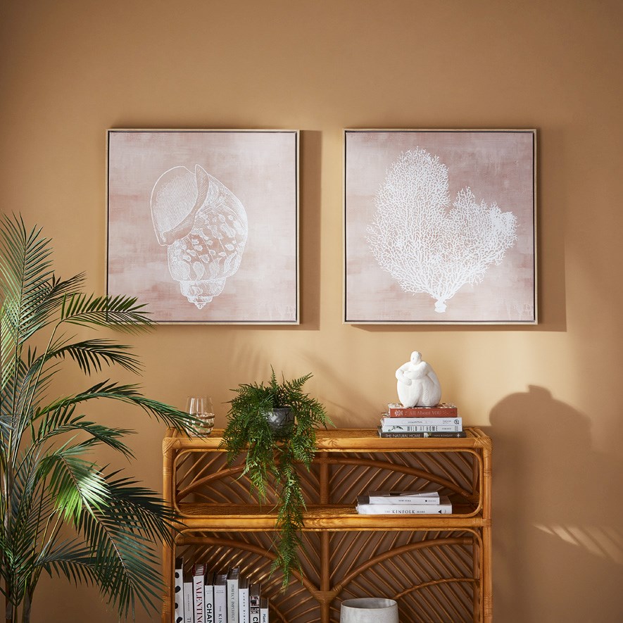 Hamptons Faded Terracotta Shell Wall Art Adairs