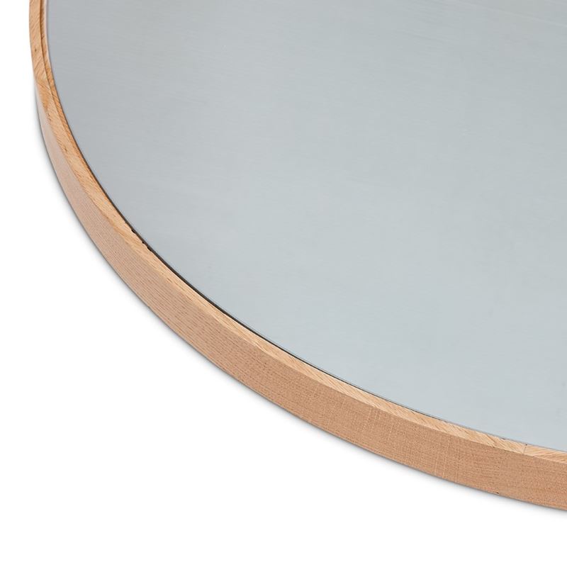 Horizon Oak Round Mirror 