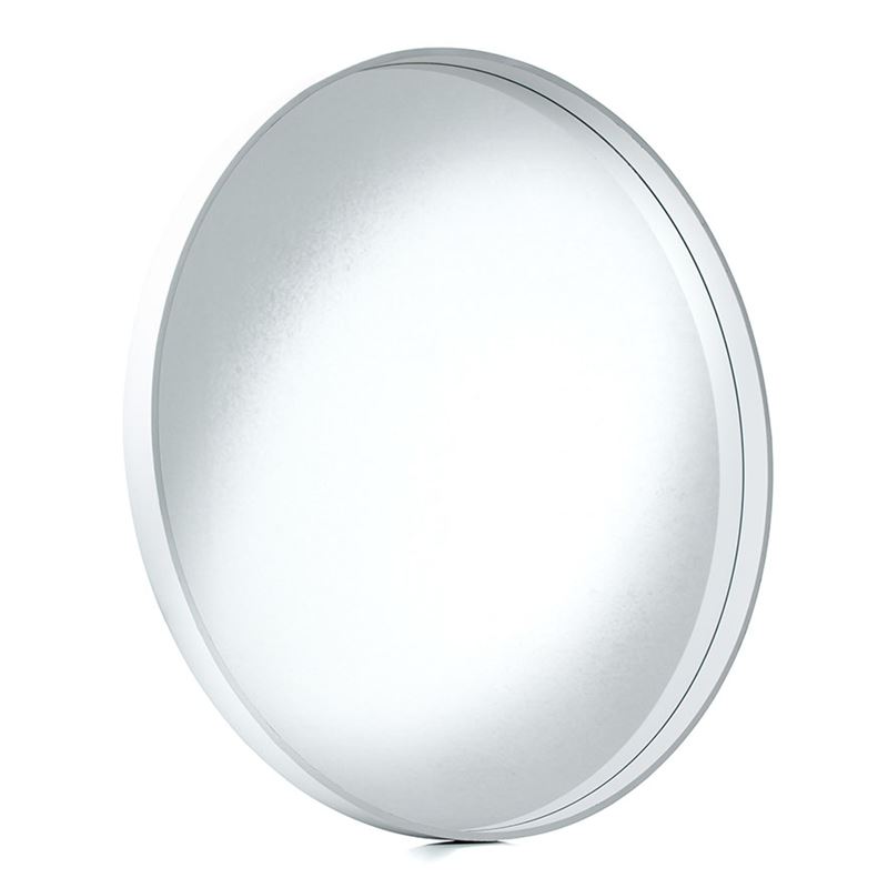 Orla White Round Mirror