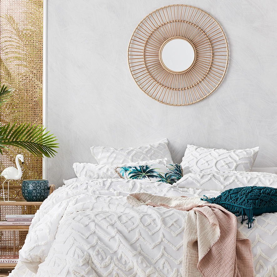 Home Republic Rattan Mirror Natural Starburst Adairs