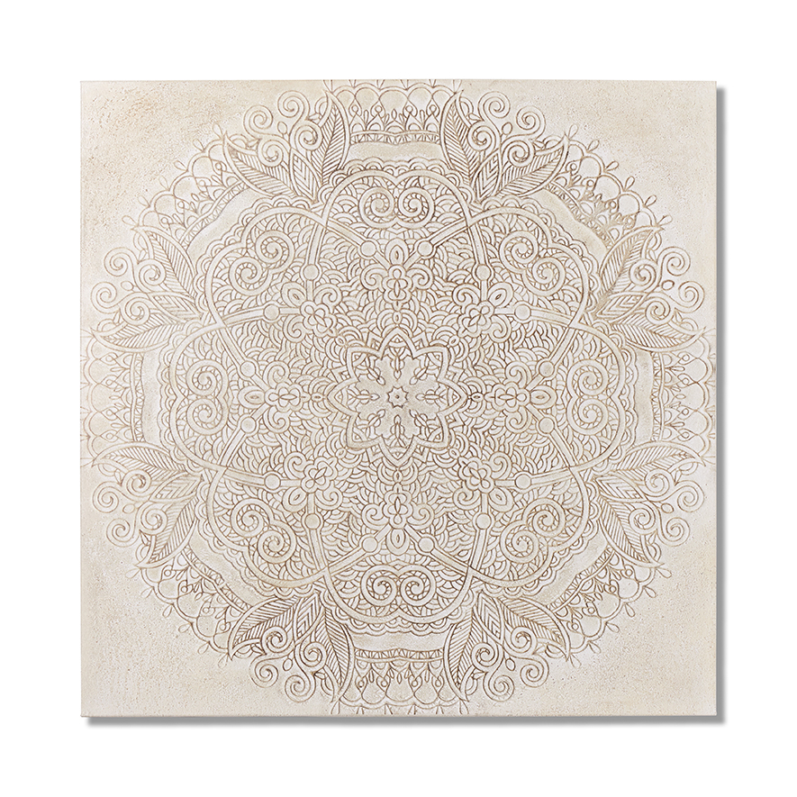 Home Republic Mandala Winter White Serenity Wall Art Adairs