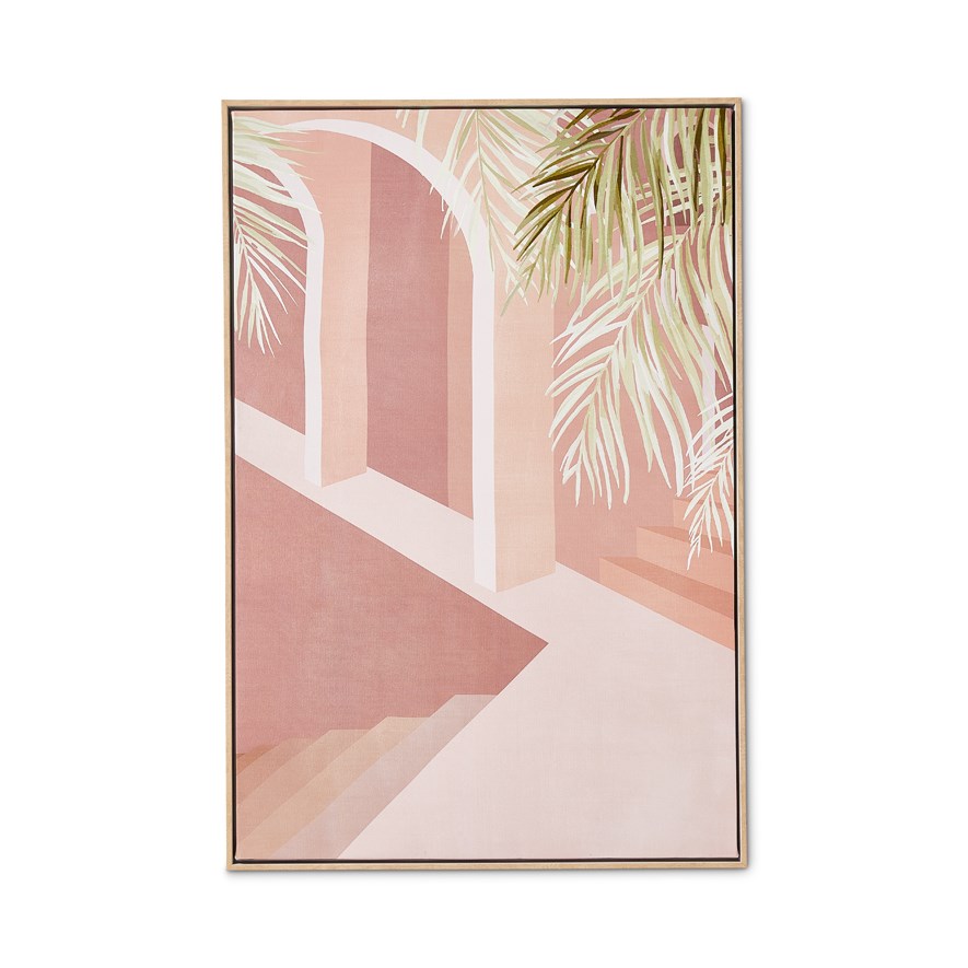 Desert Riad Chalk Abstract Wall Art Adairs