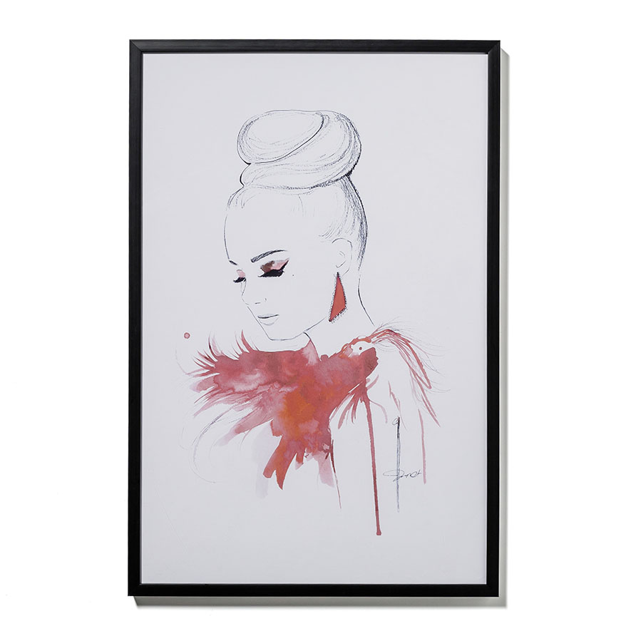 Mercer + Reid Belle Watercolour Illustration Print Homewares Wall