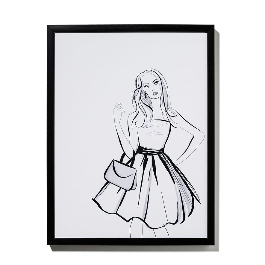 Mercer + Reid Frenchie Watercolour Illustration Print Homewares