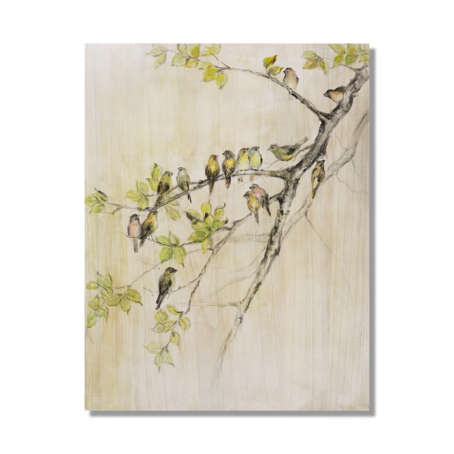 Mercer + Reid Timber Artwork Vintage Birds Adairs