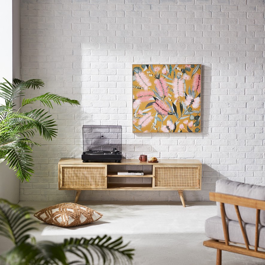 Mercer + Reid Australian Native Flora Mustard Bottle Brush Wall Art