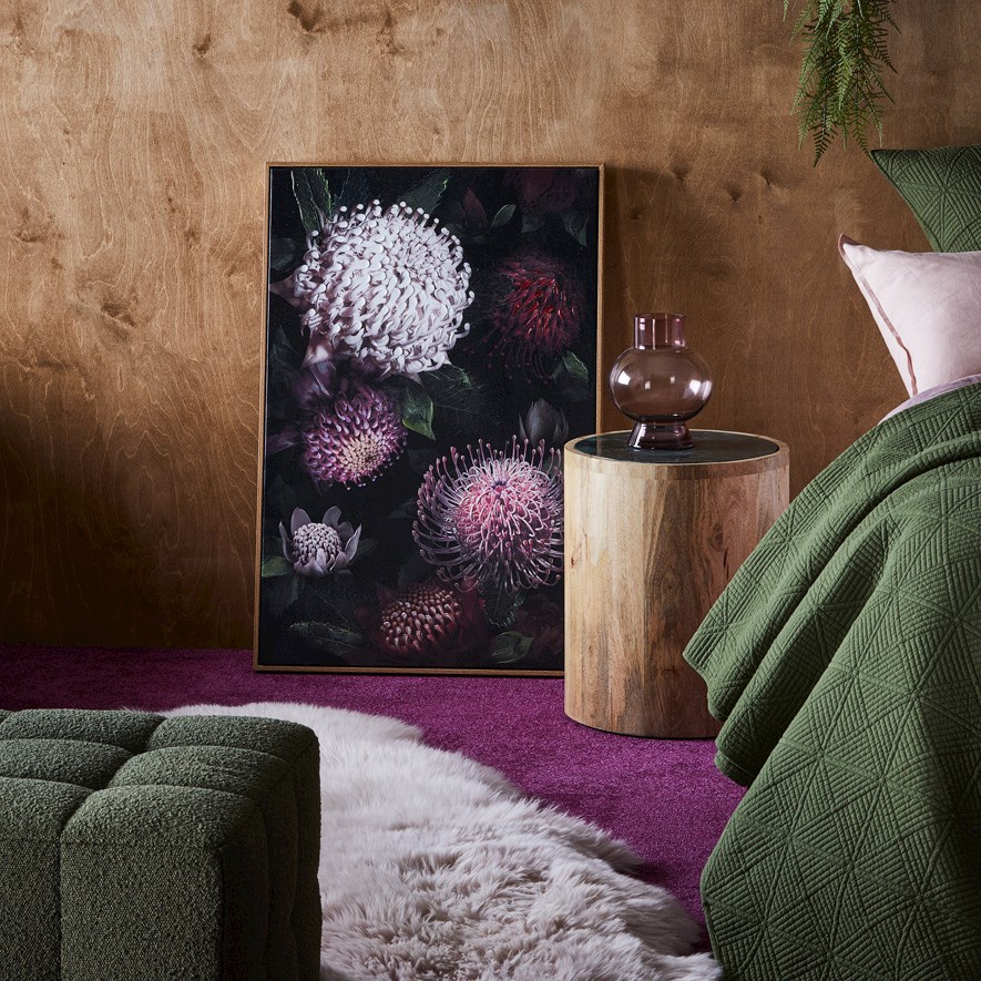 Mercer + Reid Protea Handpainted Banksia Bloom Canvas Wall Art