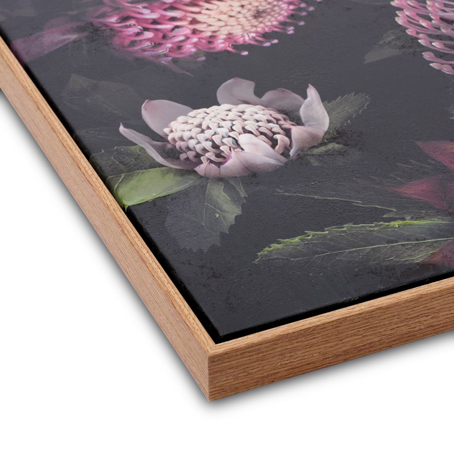 Mercer + Reid Protea Handpainted Banksia Bloom Canvas Wall Art